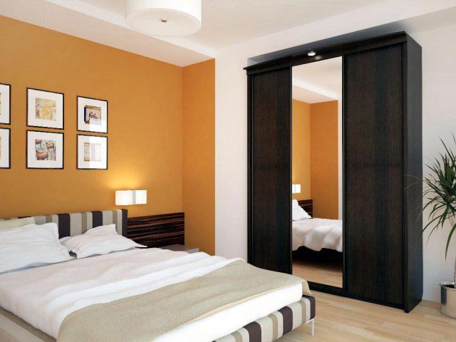 фото шкафа купе для спальни под заказ в Минске